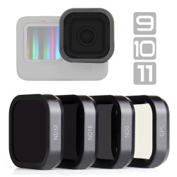 CPL ND8 ND16 ND32 ND - lens filter kit - for GoPro Hero 11 10 9 BlackLenses & filters