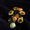 Vase with sunflowers - retro broochBrooches