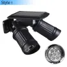LED solar lamp - PIR motion sensor - dual head spotlight - waterproof wall lightSolar lighting