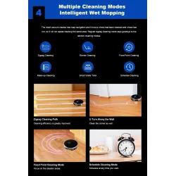 LIECTROUX C30B - 4000pa - robot - vacuum cleaner - 2D map navigation - WiFi - water tankRobot vacuum cleaner