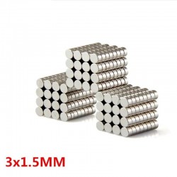 N35 - neodymium magnet - strong round disc - 3 * 1.5mm - 100 piecesN35