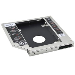 Universal aluminum SATA HDD Caddy 12.7mm box case enclosure optical bayHard drives