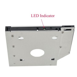 Universal aluminum SATA HDD Caddy 12.7mm box case enclosure optical bayHard drives