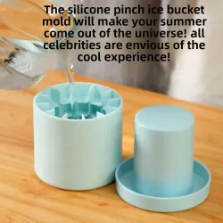 Silicone Kitchen Accessories Ice Cube Maker Ice Tray Water Bottle Mould Cooler Bucket Tools Gadgets Dining Bar Home GardenTools