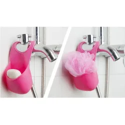 Kitchen / bathroom folding silicone hanging storage - holder rackBathroom & Toilet