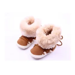 Newborn Toddler Cotton Soft Thick Warm Fleece Shoes Boots First WalkersBaby & Kids