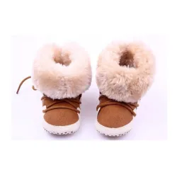 Newborn Toddler Cotton Soft Thick Warm Fleece Shoes Boots First WalkersBaby & Kids