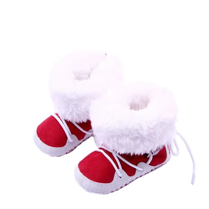 Newborn Toddler Cotton Soft Thick Warm Fleece Shoes Boots First WalkersBaby & Kids