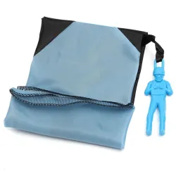 Hand throwing parachute with mini soldier - toy kiteKites