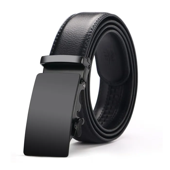 Cowhide Genuine Leather Automatic Buckle BeltBelts
