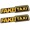 Fake Taxi - reflective car sticker - decal 2 piecesStickers