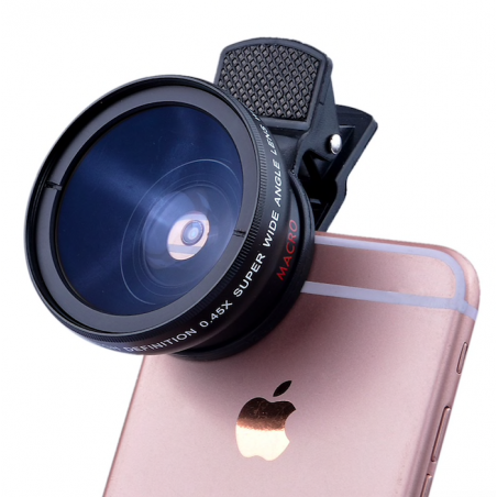 iPhone 6 Plus 5S 4S Samsung S6 S5 Note 4 HD super wide angle super macro camera lens kitAccessories