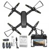 DM DM107 WIFI FPV Dual 2MP Camera Optical Flow Altitude Hold Foldable RC Drone QuadcopterDrones