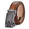 Genuine leather belt with automatic buckleBelts