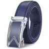 Genuine leather belt with automatic buckleBelts