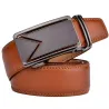 Genuine leather belt with automatic buckleBelts