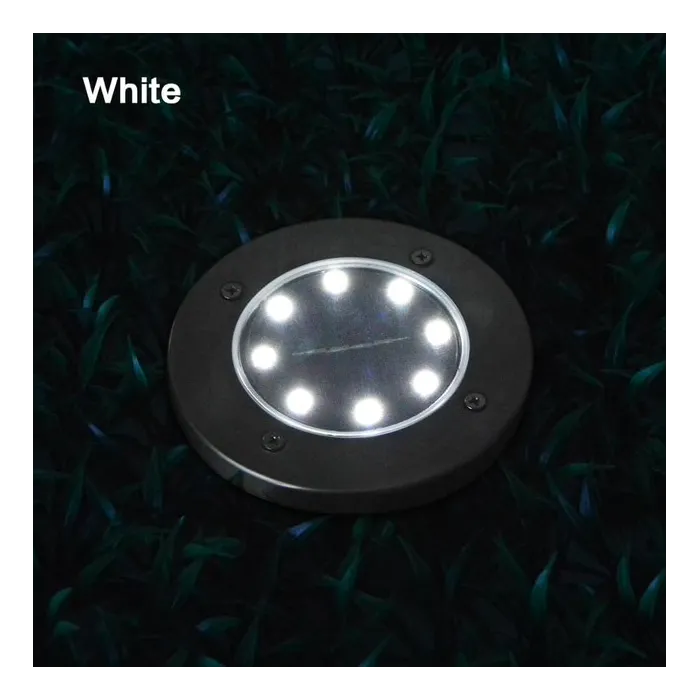 8 LED Buried floor - garden solar light with sensor waterproofSolar lighting