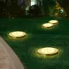 8 LED Buried floor - garden solar light with sensor waterproofSolar lighting