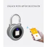 Padlock with fingerprint protection - Smart keyless entry - weatherproof - for Android & iOSHome security