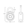 Padlock with fingerprint protection - Smart keyless entry - weatherproof - for Android & iOSHome security