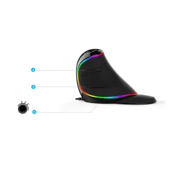 M618 Plus ergonomic vertical optical gaming wired mouse 6 buttons 4000 DPIMouses
