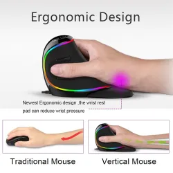 M618 Plus ergonomic vertical optical gaming wired mouse 6 buttons 4000 DPIMouses