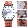 Elegant wooden quartz watch - unisexWatches
