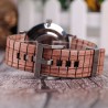 Elegant wooden quartz watch - unisexWatches