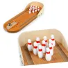 Mini wooden mini bowling game setBaby & Kids