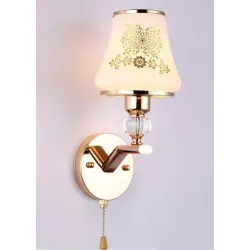 LED wall lamp - single & double head - gold crystalWall lights