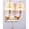 LED wall lamp - single & double head - gold crystalWall lights