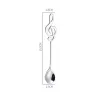 Decorative spoon with music note for tea & coffee & desserts - stainless steelCutlery