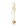 Decorative spoon with music note for tea & coffee & desserts - stainless steelCutlery