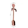 Stainless steel spoon with skullCutlery