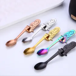 Decorative stainless steel teaspoons for tea & coffee & dessertsCutlery