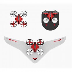 L6082 DIY All in One Air Genius Drone - 3-mode with fixed wing glider RC Quadcopter RTFDrones