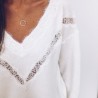 Loose jumper - elegant blouse with laceBlouses & shirts