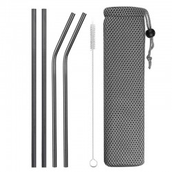 Reusable - stainless steel drinking straws - set with bagBar supply